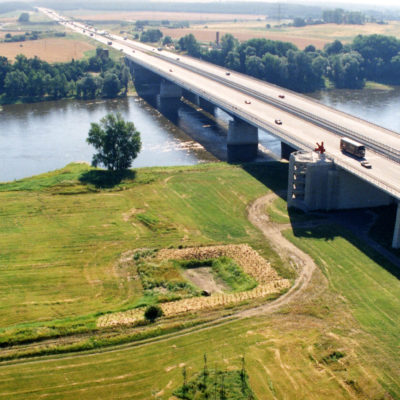 A 2 Elbebrücke Magdeburg (Luftbild)