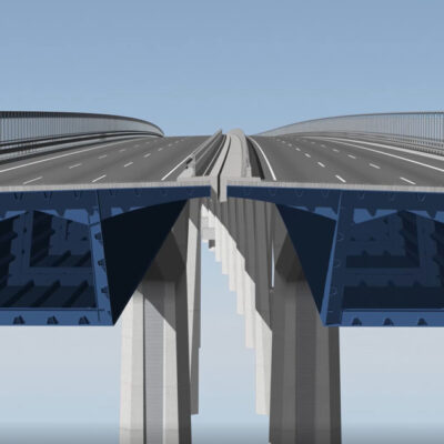 Querschnitt der neuen Rader Hochbrücke