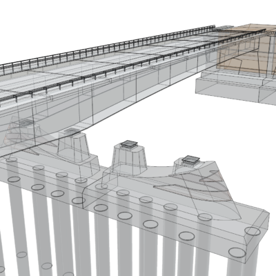Computermodell Petersdorfer Brücke
