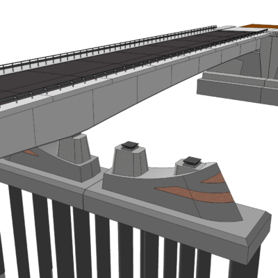 Computermodell Petersdorfer Brücke