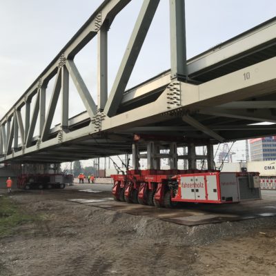 Hilfsbrücke für das Bauwerk K 30