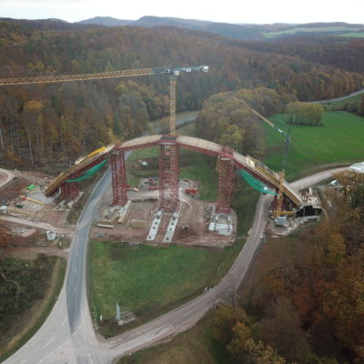 Talbrücke Lindenau Baufortschritt