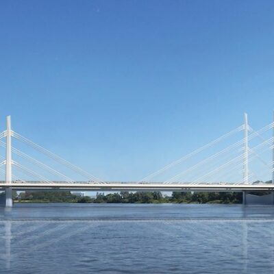 Siegerentwurf der geplanten Norderelbbrücke