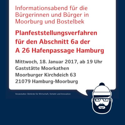 Einladung zum Informationsabend A 26 Hafenpassage Hamburg am 18.01.2017