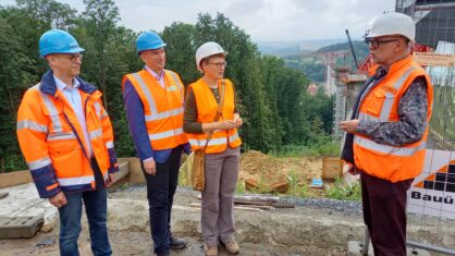 OU Pirna: Minister Dulig besucht Baustelle