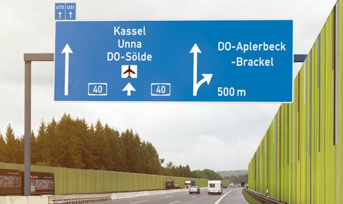 Eine Animation zeigt, wie die Strecke nach dem Ausbau zur Autobahn A 40 aussehen wird