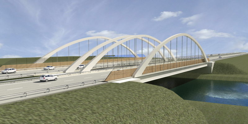 Auf dem 11,5 Kilometer langen Abschnitt der Autobahn A 14 werden elf Brückenbauwerke neu errichtet, darunter die Querung des Mittellandkanals